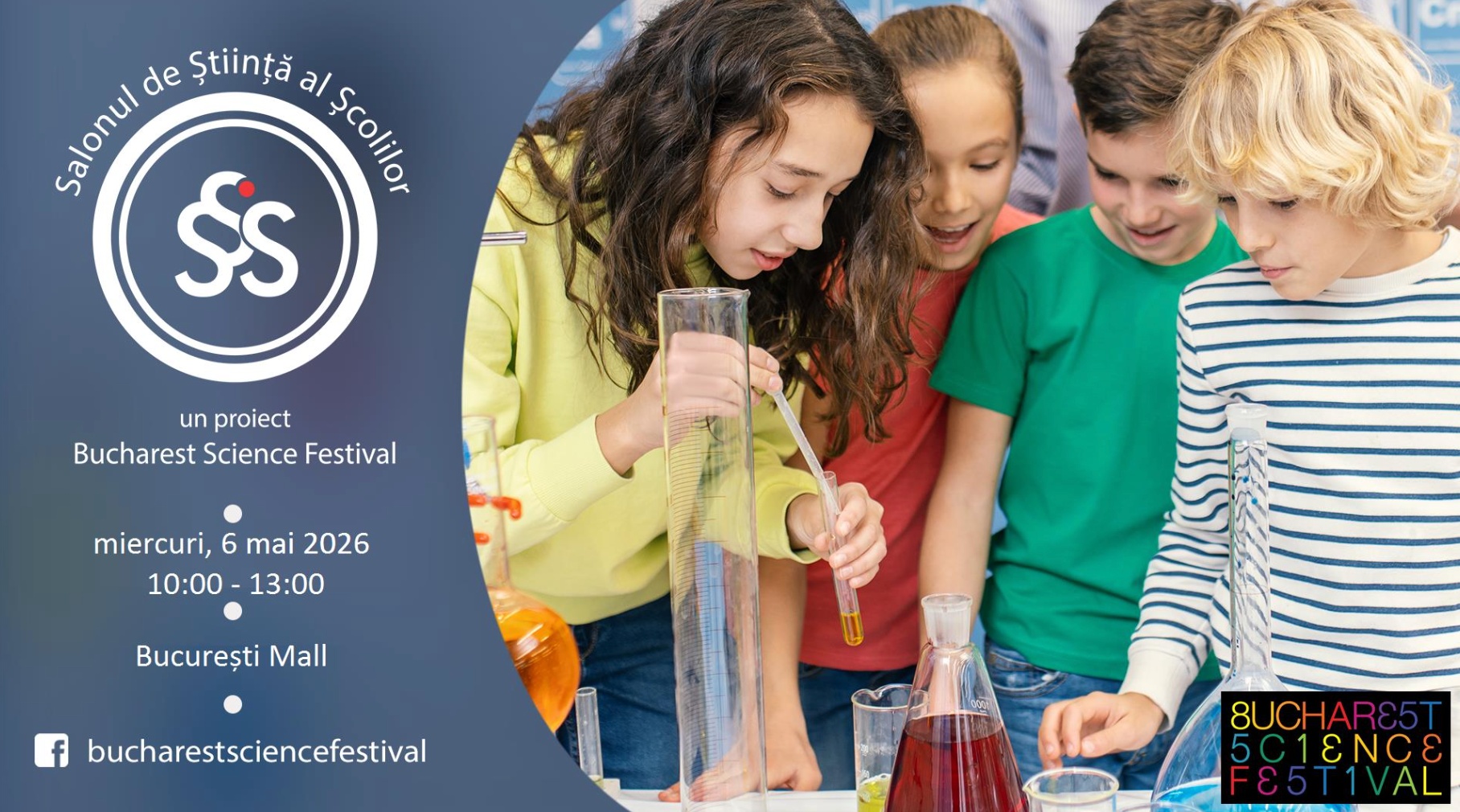 Proiectele de știință ale elevilor din școli și licee bucureștene, demonstrații și experimente științifice – prezentate la Salonul de Știință al Școlilor, pe 6 mai / Vizitarea salonului este gratuită