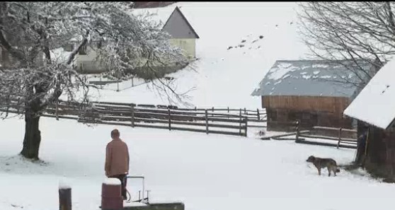 Zăpadă de aprilie. A nins la munte, la altitudini mari